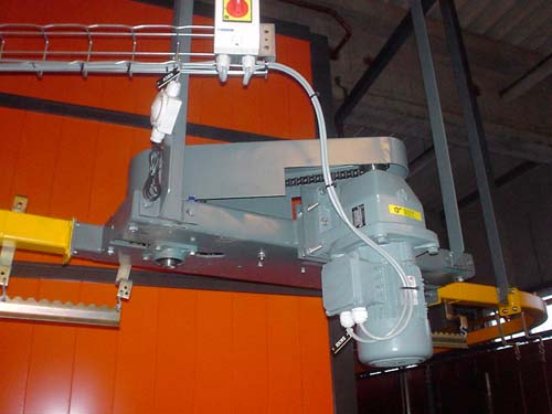 Станция привода цепи(мотор-редуктор с зацепным механизмом).