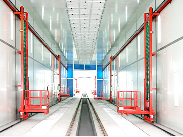 Трех - осевой подъёмник для рабочих для покрасочных камер